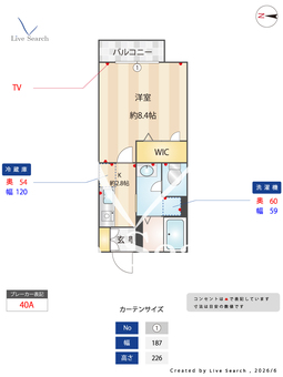 クオーレ千里 205 【大阪府ＪＲ東海道線 千里丘駅】 の間取り図