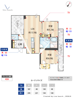 フォレフィーアール 306 【神奈川県矢向駅】 の間取り図