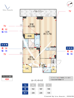 フォレフィーアール 405 【神奈川県矢向駅】 の間取り図