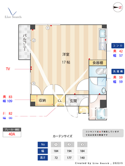 メゾン木の実 301 【東京都四谷三丁目駅】 の間取り図