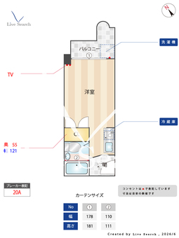 コーニッシュ桜川 503 【大阪府桜川駅】 の間取り図