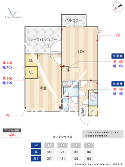 PASEO市谷加賀町 304 【東京都牛込柳町】 の間取り図