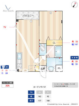 フェリーチェ祖原 301 【福岡県西新駅】 の間取り図