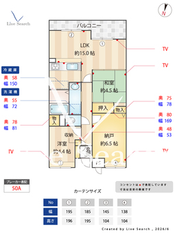 サニーコート江坂Ⅰ 302 【大阪府江坂】 の間取り図