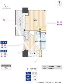 セルン新町 320 【大阪府西長堀】 の間取り図