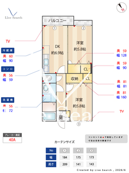 ガーデンふじ 203 【福岡県別府駅】 の間取り図
