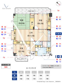 レリアンス・ヴィラ西新 301 【福岡県地下鉄空港線　「西新」駅】 の間取り図