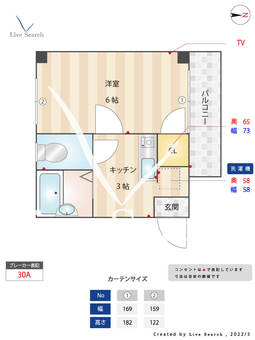 サンマルク藤崎 501 【福岡県藤崎駅】 の間取り図