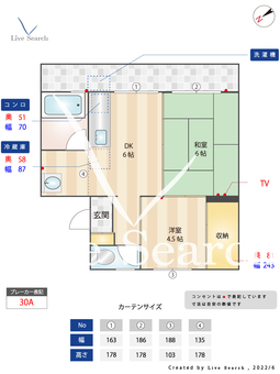 原田コーポ 205 【福岡県高宮駅】 の間取り図