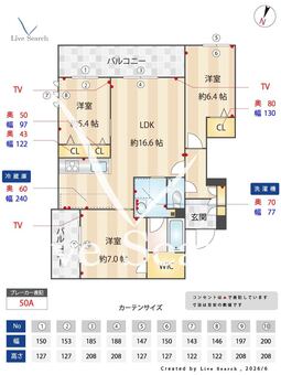 プレミアス大濠西 204 【福岡県唐人町駅】 の間取り図