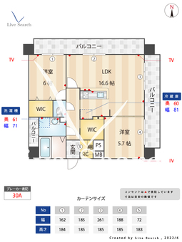 アクシオン箱崎プレミアム 1001 【福岡県箱崎駅】 の間取り図