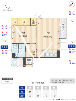 ディアス　柴原口 A101 【滋賀県守山】 の間取り図