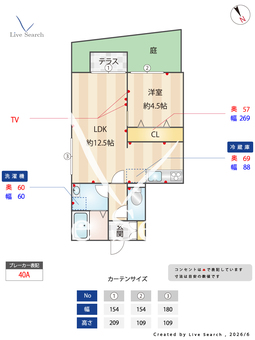 メゾン・ド・ソレイユ 101 【埼玉県川越市駅】 の間取り図