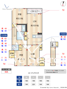 コーラルリーフA 203 【群馬県新伊勢崎駅】 の間取り図