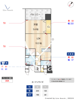 アソシアグロッツォ･タイムズ･スイート博多 603 【福岡県博多駅】 の間取り図