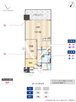 アソシアグロッツォ･タイムズ･スイート博多 1304 【福岡県博多駅】 の間取り図