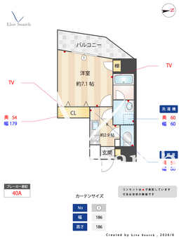 Aoiレジデンス早稲田 1001 【東京都早稲田駅】 の間取り図
