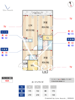 サニーウエル 207 【埼玉県東岩槻駅】 の間取り図