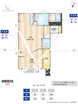 サンライズ 101 【東京都大塚】 の間取り図