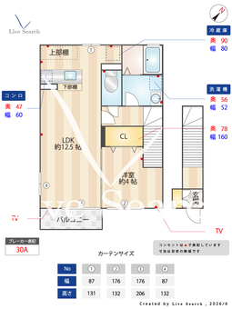 ルミエール大友 A/B/C/D D202 【群馬県新前橋駅】 の間取り図