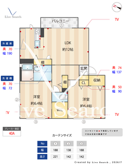 ユーメゾン新大江 202 【熊本県水前寺駅】 の間取り図