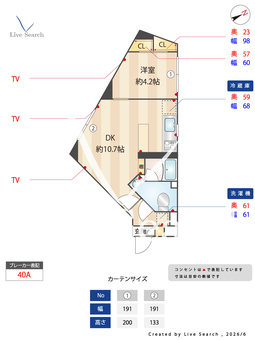ASTILE市ヶ谷 501 【東京都曙橋駅】 の間取り図