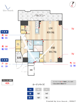 S-RESIDENCE千住大橋broad 801 【東京都千住大橋】 の間取り図