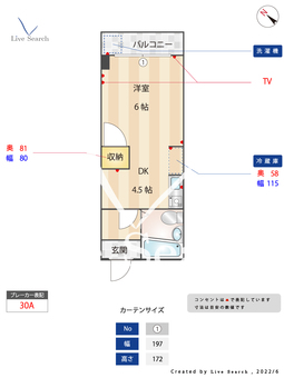 淡青ビル 206 【福岡県西鉄平尾駅】 の間取り図