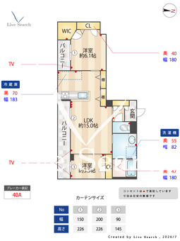シャーメゾン　ウィステリア 401 【熊本県南熊本駅】 の間取り図
