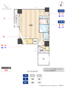 アストア別府 301 【福岡県別府駅】 の間取り図