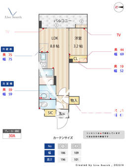 ヴィラージュ大濠 502 【福岡県唐人町駅】 の間取り図