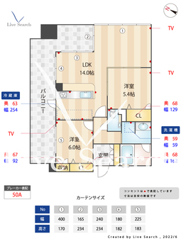 ラピスラズリ・カーサ 503 【福岡県西新駅】 の間取り図