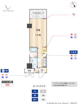 ソノリティ新宿御苑 705 【東京都新宿御苑前駅】 の間取り図