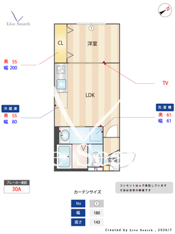 Crecia津田沼 302 【千葉県京成津田沼駅】 の間取り図