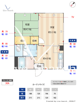 ベイハイツB 101 【神奈川県仲町台駅】 の間取り図