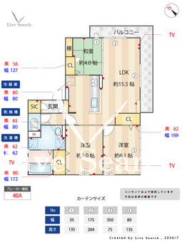 サンテリア水尾 201 【大阪府阪急茨木市駅】 の間取り図