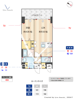 S-RESIDENCE薬院aureate 803 【福岡県薬院大通】 の間取り図