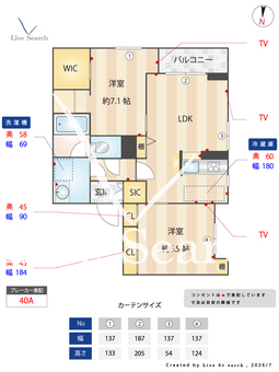 ヒルズ横濱高島台 201 【神奈川県反町駅】 の間取り図