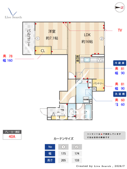 Daiwa City Nakasakurazuka 202 【大阪府岡町駅】 の間取り図