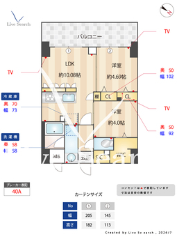 S-RESIDENCE薬院aureate 802 【福岡県薬院大通】 の間取り図