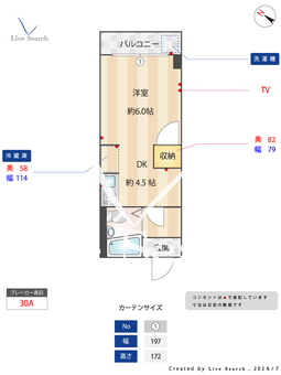 淡青ビル 209 【福岡県西鉄平尾駅】 の間取り図