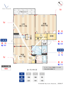 フォレスト ライフ 203 【熊本県水前寺駅】 の間取り図