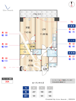 ベルニーオ吉村 203 【福岡県竹下駅】 の間取り図