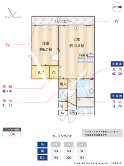 ジェンネット 301 【埼玉県三郷中央】 の間取り図