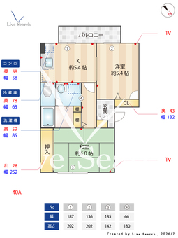 かんどりニューハイツ 208 【滋賀県彦根駅】 の間取り図