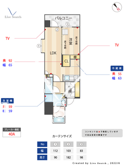 アクタス浄水通り 404 【福岡県薬院大通駅】 の間取り図
