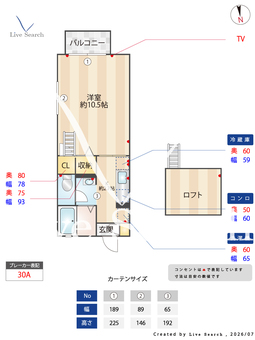 セフィラ小澤 201 【茨城県赤塚】 の間取り図