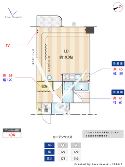 エスタシオン犬山 805 【愛知県犬山駅】 の間取り図