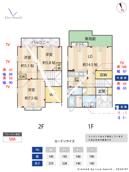 デルタ・ケーテイC 1 【大阪府下松駅】 の間取り図