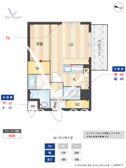 LEGALAND+西宮PARKSIDE 208 【兵庫県JR西宮】 の間取り図